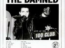 THE DAMNED - LIVE AT THE 100 CLUB LP - RECORDED 06.07.76 - PLUS POSTER - MINT