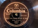 Columbia 15393D Riley Puckett WILL YOU EVER THINK OF ME? Country 78 rpm N- 1928