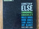 Cannonball Adderley LP “Somethin Else” Blue Note 1595 W63rd, DG, RVG, Ear G+/G+