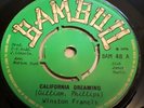 WINSTON FRANCIS CALIFORNIA DREAMING BAMBOO REGGAE COXSONE DODD JACKIE MITTOO