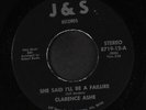 CLARENCE ASHE: she said i'll be a filure / i'm a working man J&S 7