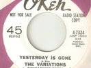 THE VARIATIONS Yesterday Is Gone OKEH PROMO NORTHERN SOUL USA 45