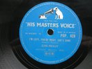 ELVIS PRESLEY 78 RPM I'M LEFT, YOU'RE RIGHT, SHE'S GONE 1957 UK HMV POP.428