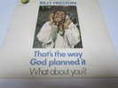 Billy Preston That's The Way God Planned it Uk Apple 12 Pic/sl EX