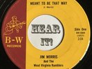 Rockabilly Hillbilly Bop 45 JIM MORRIS & THE WEST VIRGINIA RAMBLERS on B-W rare
