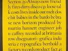 SECTION 25: always now FACTORY 12