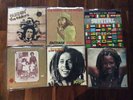 BOB MARLEY 6 LP LOT: Burnin, Survival, Rasta Vibration; Kaya, Trench Town, Rita