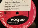 DON BYAS THIS IS...DON BYAS ORIGINAL 1ST PRESS 10