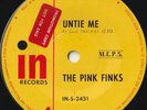 PINK FINKS 45: UNTIE ME b/w NOWHERE TO RUN  AUSSIE IN 2451  VG- & VG  PROMO 1965