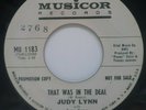 45 RPM ROCKABILLY JUDY LYNN WITH BENNY BARNES, TRANSISTOR TAPE RECORDER / THE DE