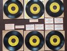 VINTAGE JOHNNY CASH SUN LABEL 45 rpm RECORDS THERE YOU GO 18 TITLE STRIPS SLEEVE