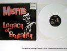 THE MISFITS LEGACY OF BRUTALITY WHITE VINYL LP PL9-06 1985