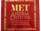 MET Opera Historic Broadcasts GIORDANO Andrea Chenier MILANOV NM LP Box Cla 410