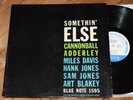 Cannonball Adderley Somethin Else VG++ W63 DG Blue Note lp Miles Davis