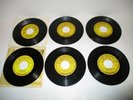 Johnny Cash 45 Sun Record Lot (6) Mean Eyed Cat - Oh Lonesome Me - Thanks A Lot
