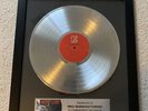 Motley Crue Platinum Record Award LP Too Fast For Love Vince Neil Nikki Sixx