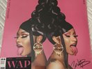Cardi B Wap SIGNED Limited Pink Edition LP Vinyl Megan Thee Stallion IN Hand