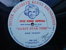 16-inch Transcription Bing Crosby & Eddie Cantor 1952 Fund Appeal #E2-KM-5747