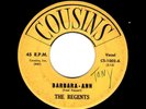 RARE ORIGINAL LABEL-CLASSIC NYC DOOWOP-REGENTS-BARBARA-ANN/I'M SO LONELY-COUSINS