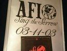 AFI SING THE SORROW VINYL RARE DBL RED LP 1ST PRESSING & ORIGINAL PROMO POSTER