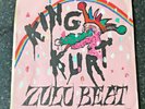 King Kurt - Zulu Beat Orange Vinyl First Edition Hand Drawn Meteors Psychobilly 