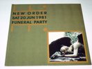 NEW ORDER - FUNERAL PARTY / LIVE 1981 - LP VINYL RARE CONCERT JOY DIVISION V583