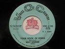 Rare Promo  Billy Horner: No Thanks To You / Your Book Of Fools, 45 RPM VG (Q2)