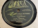 78 Ella Fitzgerald-Louis Jordan Decca Records #24644 BABY, IT'S COLD OUTSIDE NM