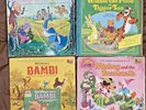 Disney Records- 4 Titles: Sword Stone, Pooh Tigger, Bambi, Mickey Gatefolds LP's