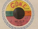 DOO WOP SOUL 45 THE DUBS DON'T ASK ME / DARLING  GONE EX wol