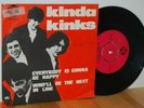 The KINKS Everybody Is Gonna Be Happy PS Picture Sleeve 45 7''