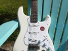 roger Waters PINK FLOYD autograph guitar FENDER squier signed live PARIS concert