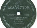 Rare 1957 ELVIS PRESLEY Rock’n Roll 78 RPM Record. Mean Woman Blues
