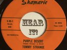 Ft. Worth TX Exotica Instro Surf / Honky Tonk 45 TOMMY STRANGE Purple SHAMARIE