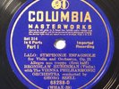 Bronislaw Huberman, Georg Szell – 78 rpm Columbia Set 214: LALO Symph Espagnole