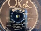 Okeh 41350 Louis Armstrong Orch AFTER YOU'VE GONE  1929 78 rpm  Jazz VV+