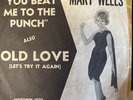 MARY WELLS--PICTURE SLEEVE + 45--(YOU BEAT ME TO THE PUNCH)--PS--PIC--SLV VG+