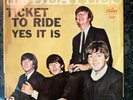 BEATLES Ticket To Ride/Yes It Is Pic Sleeve 45 1965 Capitol ORIG US PRESS VG+/VG