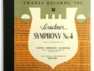 HERMAN ABENDROTH Bruckner Symphony n°4 «Romantic» US 1951 Urania URLP 401 LP