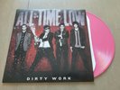 All Time Low Limited Edition 1K Red and White Vinyl LP Dirty Work Record