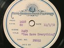 78rpm Movie Production Disc - MGM Studio - Bandwagon Outtake + Fred Astaire 1952