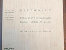Beethoven Sonatas For Cello &Piano No.1/2.Casals/Serkin. Philips L 01.285 L. EX+