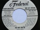 Jimmy Nolen White Label DJ Only Federal 45rpm 1956 The Way You Do