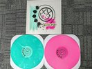 blink-182 (2003 self-titled) 2LP vinyl record - Green & Pink with etching