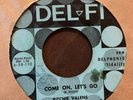 Ritchie Valens Autograph 45rpm Come On, Lets Go / Framed