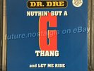Dr Dre NUTHIN BUT A G THANG and Let Me Ride Remixes 1994 UK Vinyl 12
