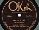 HOT JAZZ -- Bennie Moten's Kansas City Orch : Tulsa Blues - Okeh 8184 - 78 (E-)