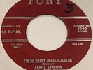 LEWIS LYMON the TEENCHORDS Lydia I'm So Happy DOO-WOP 45 VG+ FURY 1000