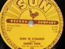 ROCKABILLY 78 RPM JOHNNY CASH, COME IN STRANGER / GUESS THINGS HAPPEN THAT WAY
