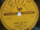 ROCKABILLY 78 RPM JOHNNY CASH, THERE YOU GO / TRAIN OF LOVE